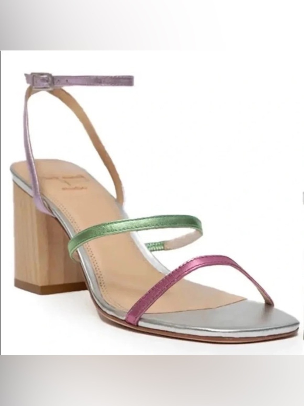 Black Suede Studio Verana block sandal heels